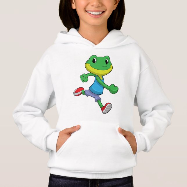 Frog as Runner at Running Hoodie (Front)
