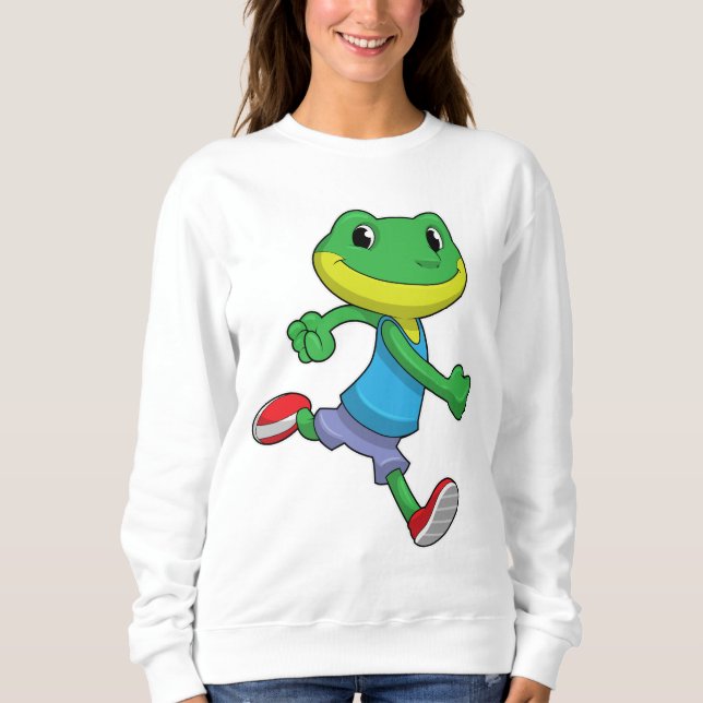 Frog as Runner at Running Sweatshirt (Front)