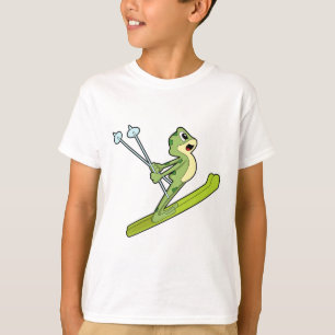 Frog as Ski jumper with Ski.PNG T-Shirt
