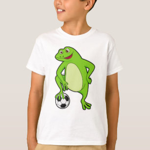 Frog as Soccer player with Soccer ball T-Shirt