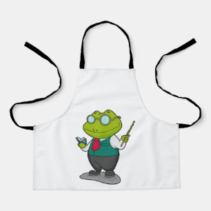 Frog as Teacher with Book Apron