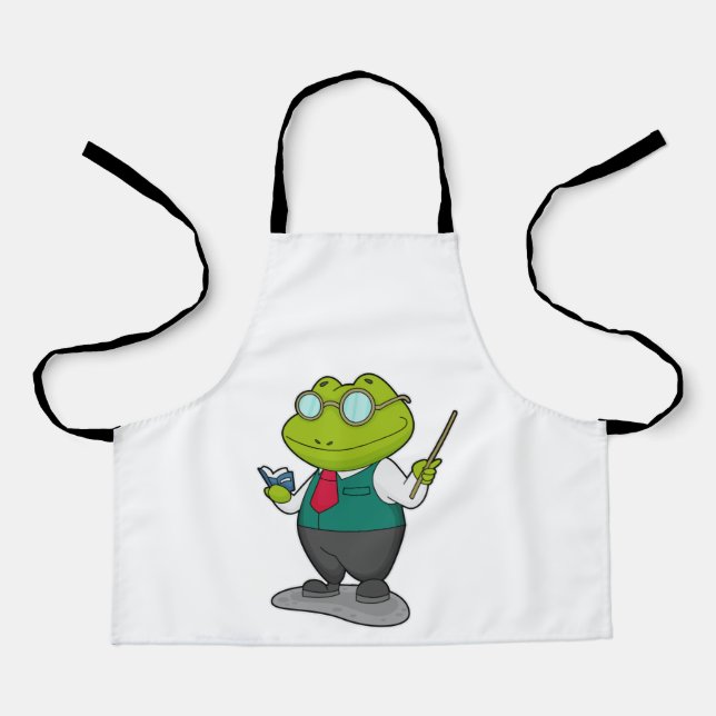 Frog as Teacher with Book Apron (Front)