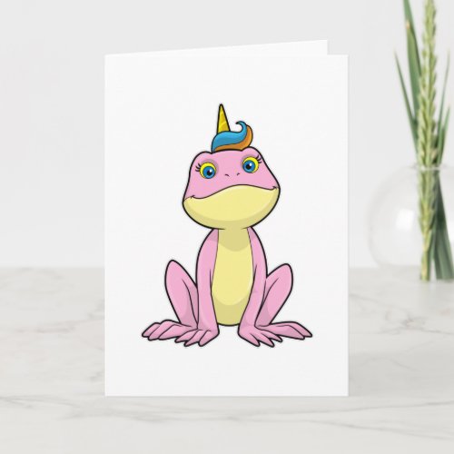 Frog as Unicorn Card