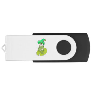Frog as Wizard with Magic wand Flash Drive