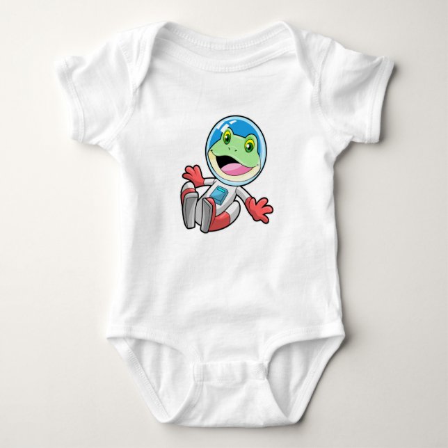 Frog Astronaut Costume Space Baby Bodysuit (Front)