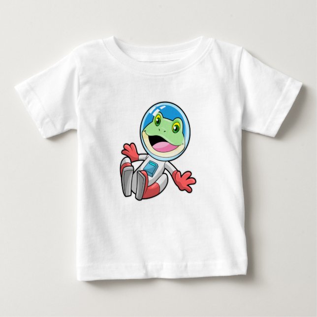 Frog Astronaut Costume Space Baby T-Shirt (Front)