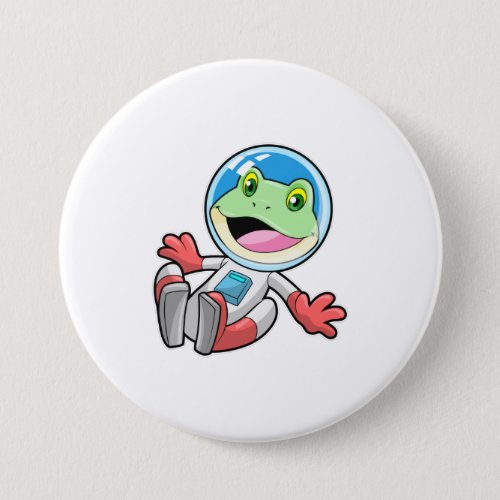 Frog Astronaut Costume Space Button