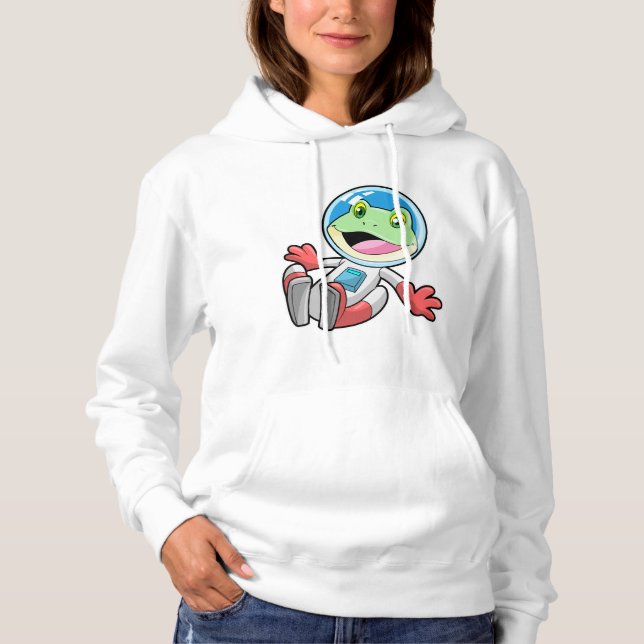 Frog Astronaut Costume Space Hoodie (Front)