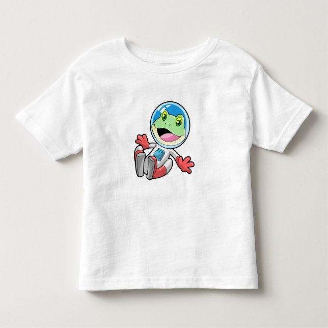 Frog Astronaut Costume Space Toddler T-shirt (Front)