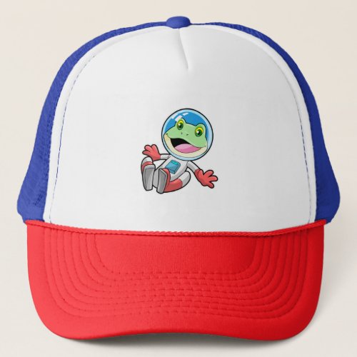 Frog Astronaut Costume Space Trucker Hat