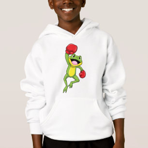 Frog at Boxing with Boxing gloves Hoodie