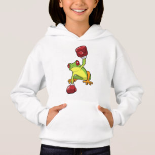 Frog at Boxing with Boxing gloves Hoodie