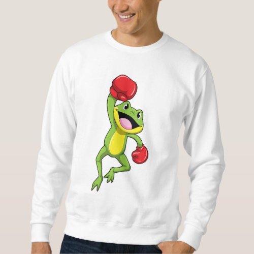 Frog at Boxing with Boxing gloves Sweatshirt