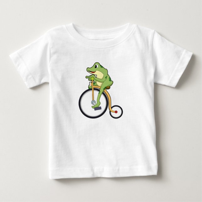 Frog at Circus with Bicycle.PNG Baby T-Shirt (Front)