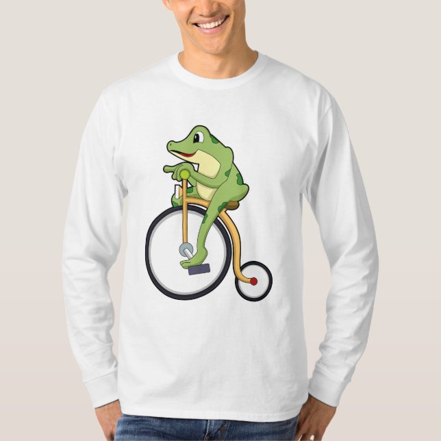Frog at Circus with Bicycle.PNG T-Shirt (Front)