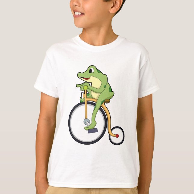 Frog at Circus with Bicycle.PNG T-Shirt (Front)