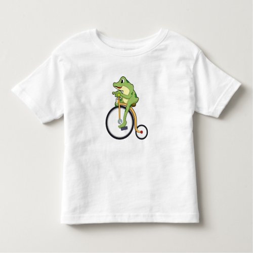 Frog at Circus with BicyclePNG Toddler T_shirt