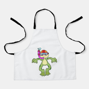 Frog at Diving with Snorkel Apron