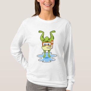 Frog at Diving with Snorkel T-Shirt