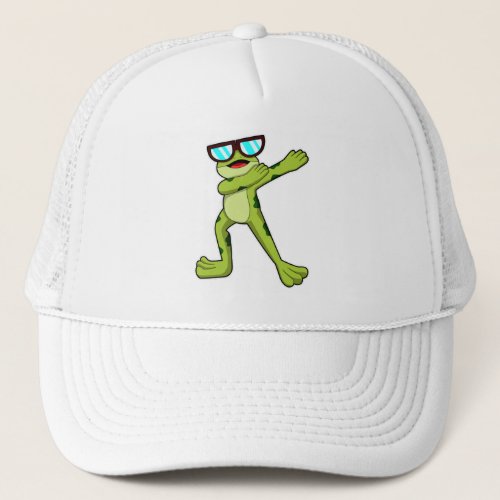 Frog at Hip Hop Dance Trucker Hat