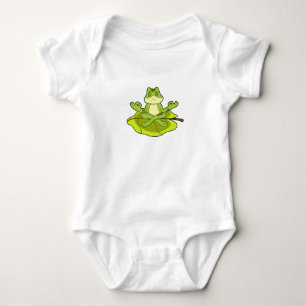 Frog at Meditate Baby Bodysuit