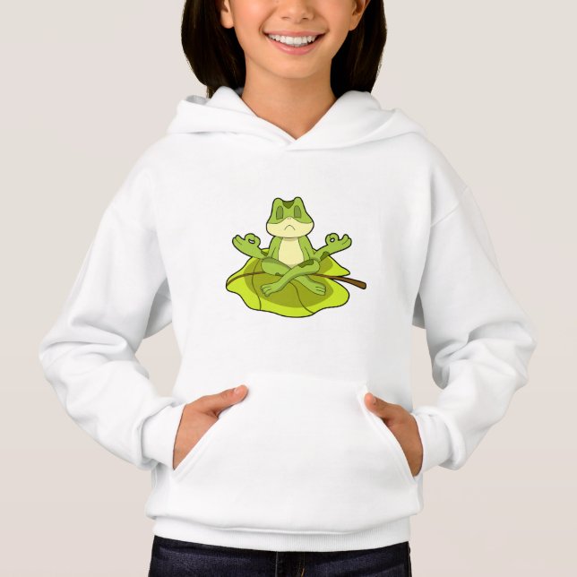 Frog at Meditate Hoodie (Front)