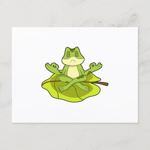 Frog at Meditate Postcard