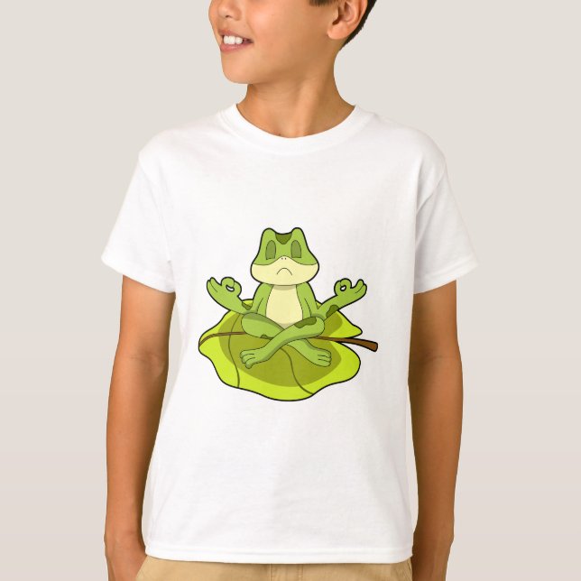 Frog at Meditate T-Shirt (Front)