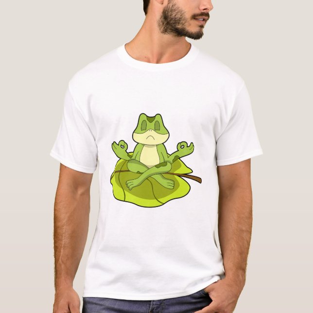 Frog at Meditate T-Shirt (Front)