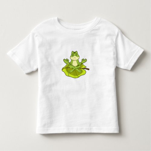 Frog at Meditate Toddler T_shirt