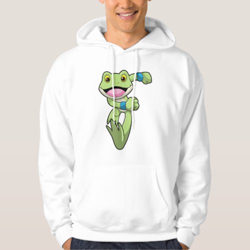 Frog at Running with Sweatband Hoodie