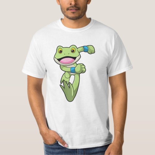 Frog at Running with Sweatband T_Shirt