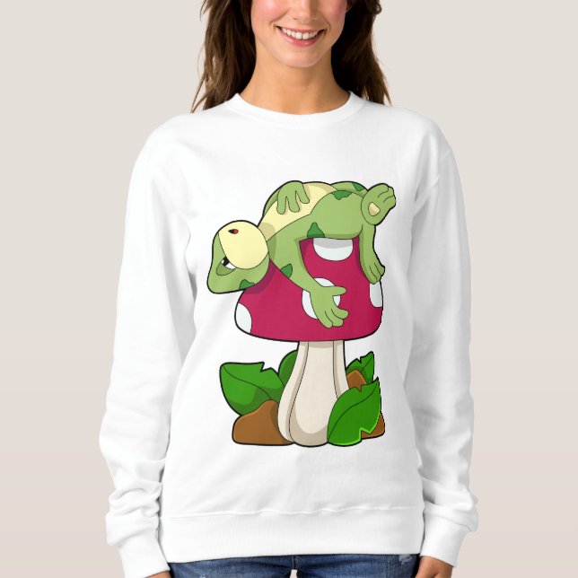 Frog at Sleeping with Mushroom Sweatshirt (Front)