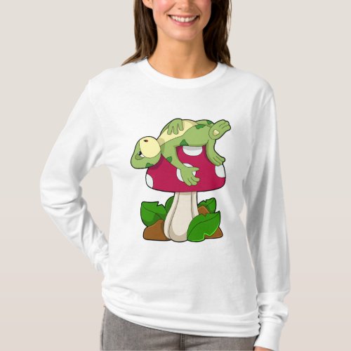 Frog at Sleeping with Mushroom T_Shirt