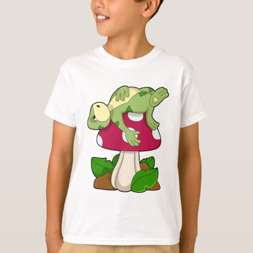 Frog at Sleeping with Mushroom T_Shirt