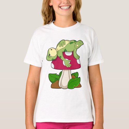 Frog at Sleeping with Mushroom T_Shirt