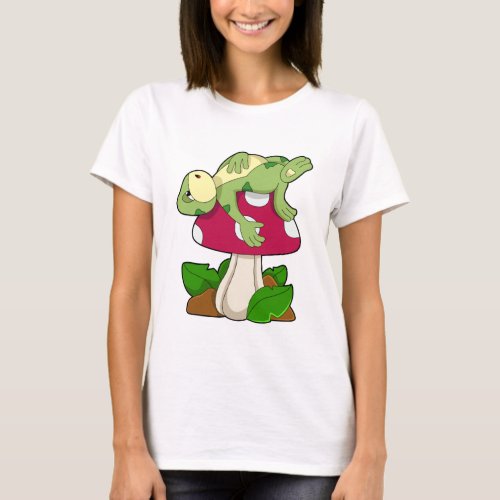 Frog at Sleeping with Mushroom T_Shirt