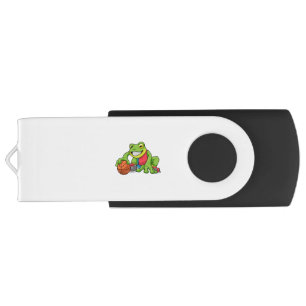 Frog at Sports with Basketball Flash Drive