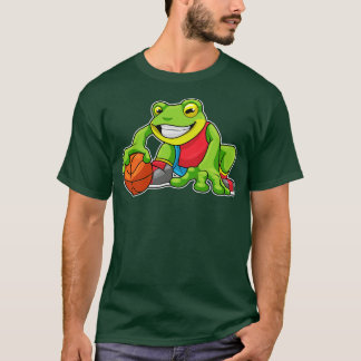 Frog at Sports with Basketball T-Shirt
