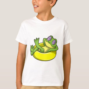 Frog at Swimming with Swim ring T-Shirt
