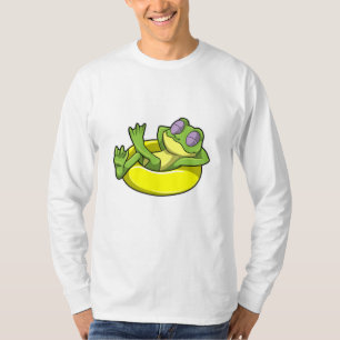 Frog at Swimming with Swim ring T-Shirt