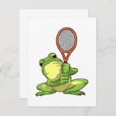 Frog at Tennis with Tennis racket (Front/Back)