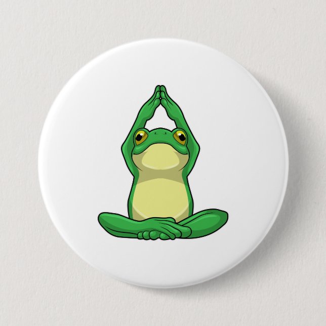 Frog at Yoga in Cross legged Button (Front)