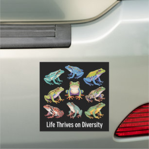 Frog Autism Neurodiversity is Necessary SPED Car Magnet