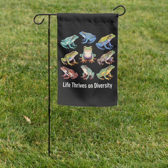 Frog Autism Neurodiversity is Necessary SPED  Garden Flag (In SItu)