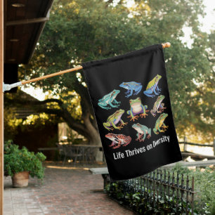 Frog Autism Neurodiversity is Necessary SPED House Flag