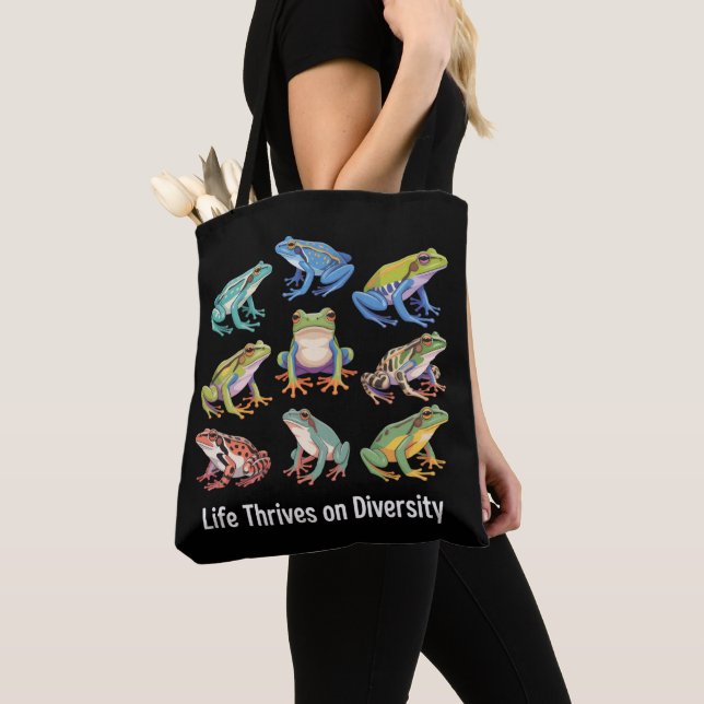 Frog Autism Neurodiversity is Necessary SPED  Tote Bag (Close Up)