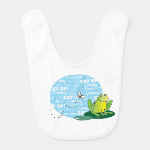 Frog baby bib