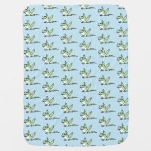 frog baby blanket