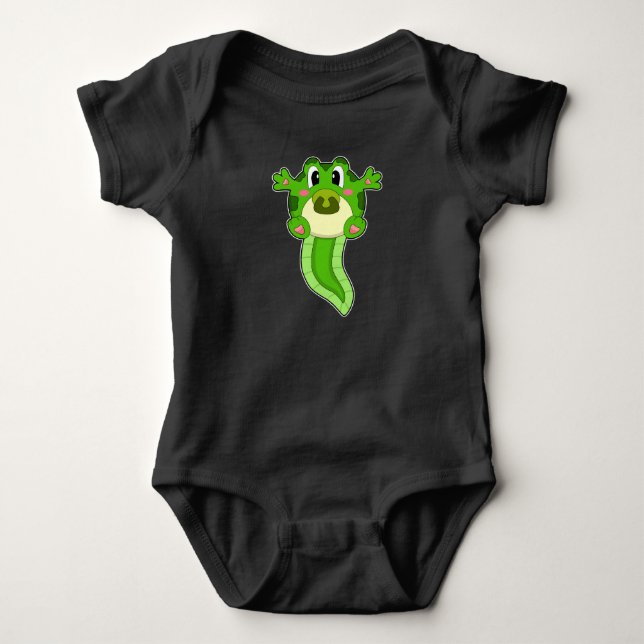 Frog Baby Pacifier Bodysuit (Front)
